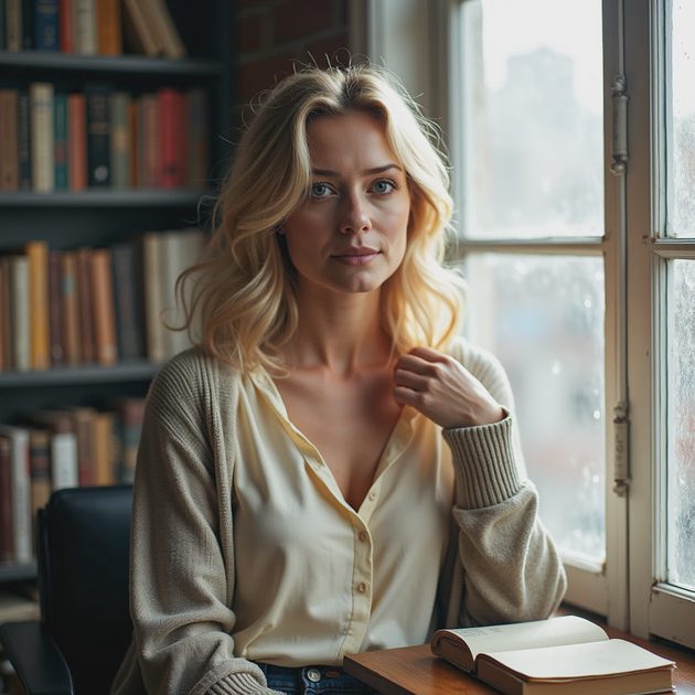 A warm, natural portrait of a woman