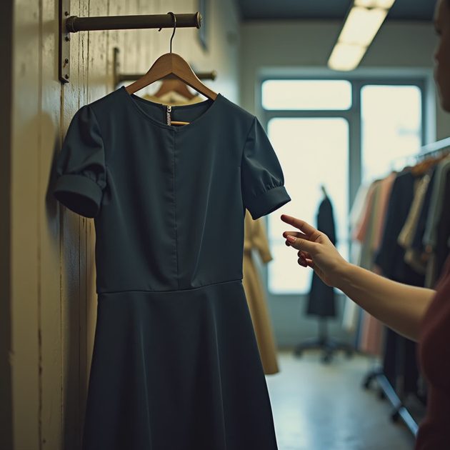 The Self-Check — Woman in Vintage Before a Mirror, Reflection as Practice | Velvet Borough