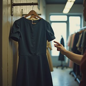 The Self-Check — Woman in Vintage Before a Mirror, Reflection as Practice | Velvet Borough