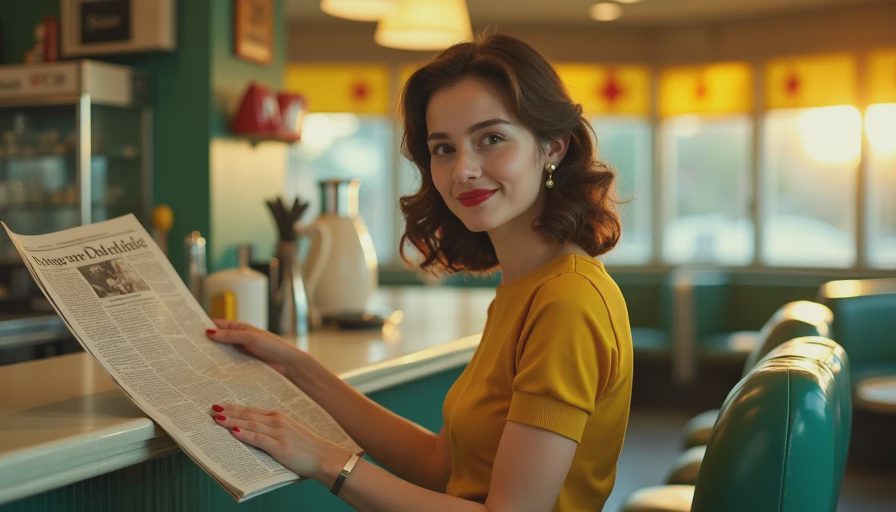 Visual context for 1940s woman